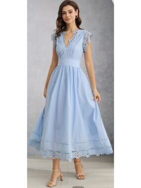 vacay paradise gradient v neck maxi dress Vacay Paradise Gradient V-Neck Maxi Dress